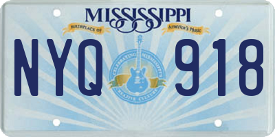 MS license plate NYQ918