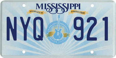 MS license plate NYQ921