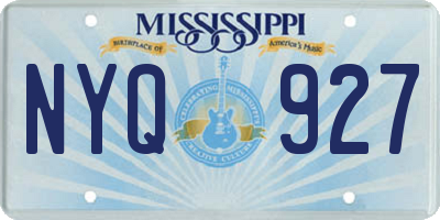 MS license plate NYQ927