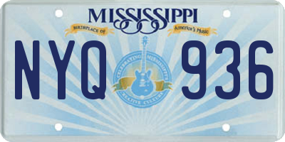 MS license plate NYQ936