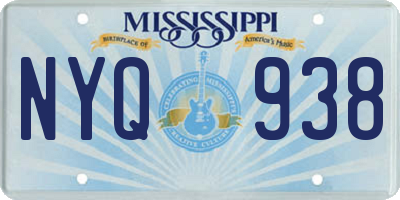 MS license plate NYQ938