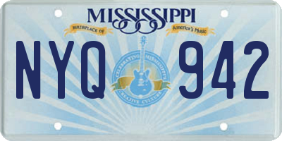 MS license plate NYQ942