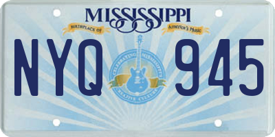 MS license plate NYQ945