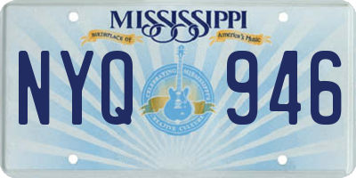MS license plate NYQ946