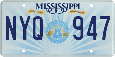 MS license plate NYQ947