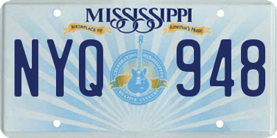 MS license plate NYQ948