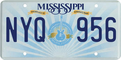 MS license plate NYQ956