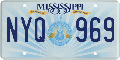 MS license plate NYQ969