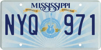 MS license plate NYQ971