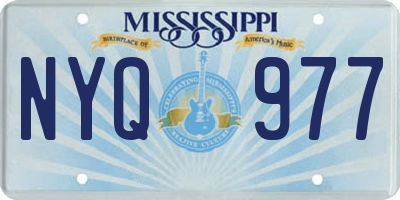 MS license plate NYQ977