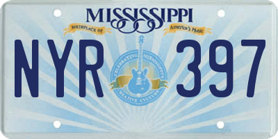 MS license plate NYR397