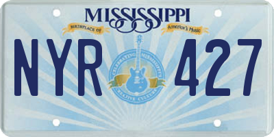 MS license plate NYR427
