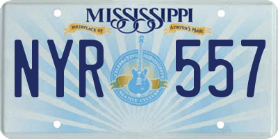 MS license plate NYR557