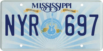 MS license plate NYR697