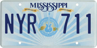 MS license plate NYR711