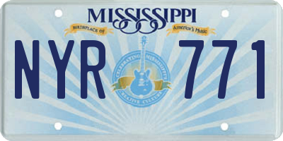 MS license plate NYR771