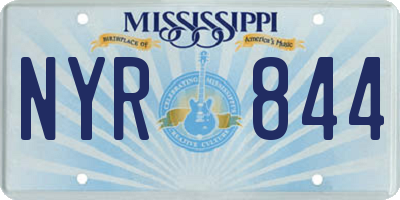 MS license plate NYR844