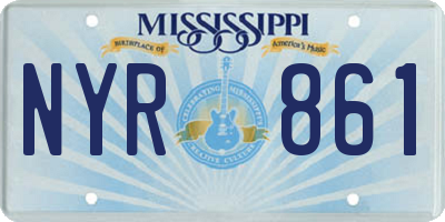 MS license plate NYR861