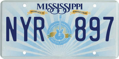 MS license plate NYR897