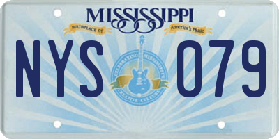 MS license plate NYS079
