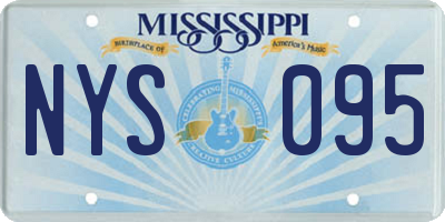 MS license plate NYS095