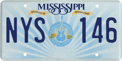 MS license plate NYS146