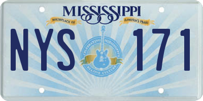 MS license plate NYS171