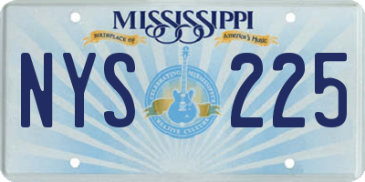 MS license plate NYS225