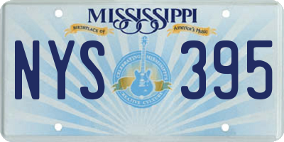 MS license plate NYS395