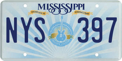 MS license plate NYS397