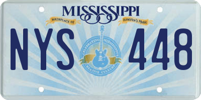 MS license plate NYS448