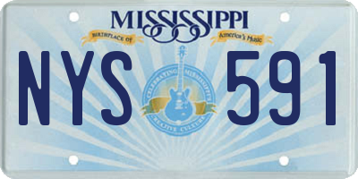 MS license plate NYS591