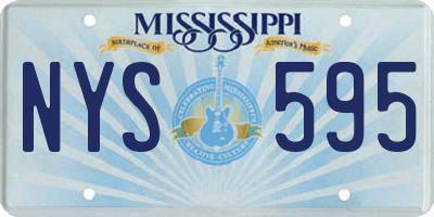 MS license plate NYS595