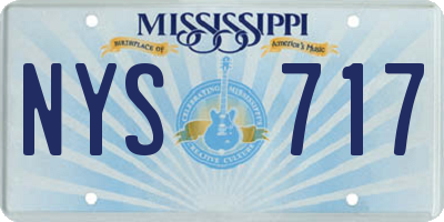 MS license plate NYS717