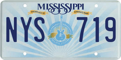 MS license plate NYS719