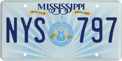 MS license plate NYS797