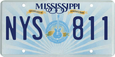 MS license plate NYS811