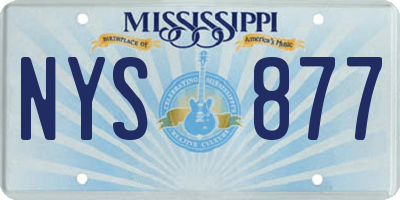 MS license plate NYS877