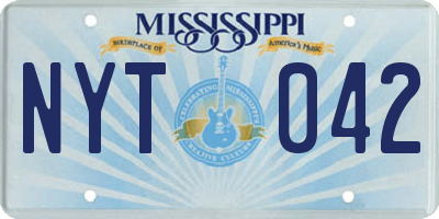 MS license plate NYT042