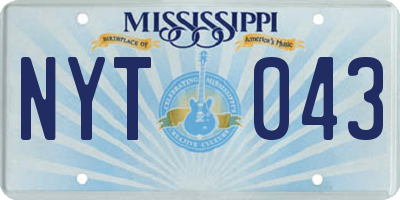 MS license plate NYT043