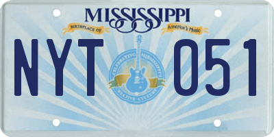 MS license plate NYT051