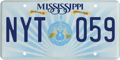 MS license plate NYT059