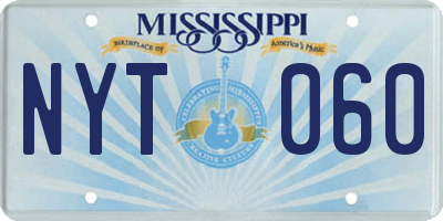 MS license plate NYT060