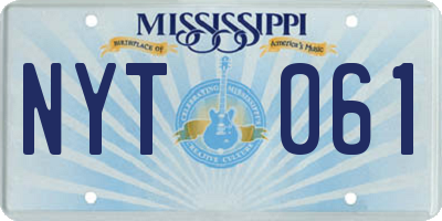MS license plate NYT061