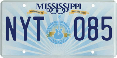 MS license plate NYT085
