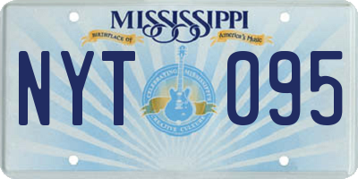 MS license plate NYT095