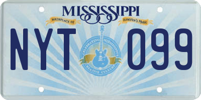 MS license plate NYT099