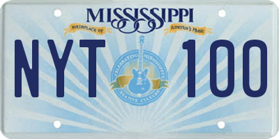 MS license plate NYT100
