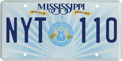 MS license plate NYT110
