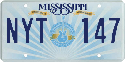 MS license plate NYT147
